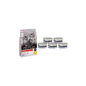 Kitten Junior Yavru Tavuklu Chicken 1,5 kg 5 Adet Yavru Konserve Kedi Maması