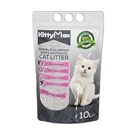 Kittymax Bentonit İnce Tane Bebek Pudra Kokulu 10 lt Kedi Kumu
