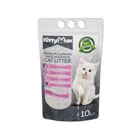 Kittymax Bentonit İnce Tane Bebek Pudra Kokulu 10 lt Kedi Kumu