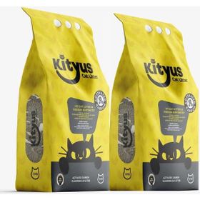 Kityus Aktif Karbonlu Sodyum Bentonit 2x10 lt Kedi Kumu