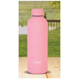 Kiwi Çift Katmanlı Paslanmaz Çelik 500 ml Pembe Termos