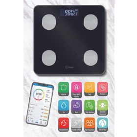 Kiwi KBS-1085 Akıllı Siyah Banyo Baskülü
