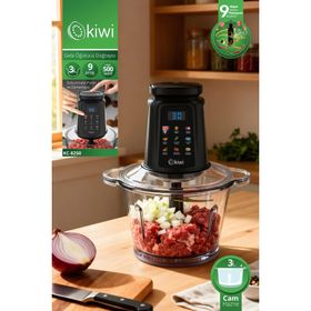 Kiwi KC-8250 800W Siyah Cam Kase Titanyum Bıçaklı Gıda Öğütücü Doğrayıcı