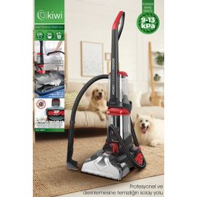 Kiwi KCC-4371 Pro Koltuk Temizleme Başlıklı Dikey Kırmızı Siyah Halı Yıkama Makinesi