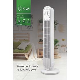 Kiwi Kfan-7429 Beyaz Kule Tipi Vantilatör