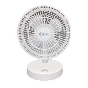 Kiwi KFAN-7607 Şarjlı Beyaz Ayarlanılabilir Mini Fan Masaüstü Vantilatörü