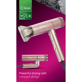 Kiwi KHD-2152 Pembe Katlanılabilir Saç Kurutma Makinesi