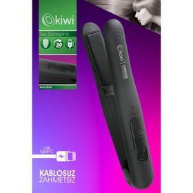 Kiwi KHS-2034 Şarjlı Lityum Pilli Portatif Taşınılabilir Saç Düzleştirici