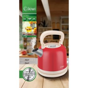 Kiwi KK-3340R 2.2 lt Kırmızı Paslanmaz Çelik Retro Su Isıtıcı