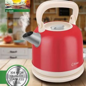 Kiwi KK-3340R 2.2 lt Kırmızı Paslanmaz Çelik Retro Su Isıtıcı