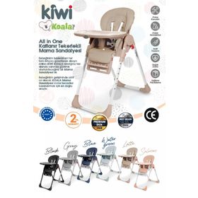 Kiwi Koala All In One Somon Katlanır Tekerlekli Mama Sandalyesi