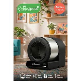Kiwi KPLB 10771 Kendini Temizleyen Siyah Kedi Tuvaleti