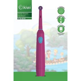 Kiwi KTB-6019 Döner Başlıklı Plak Giderici Pilli Beyaz Bordo Diş Fırçası