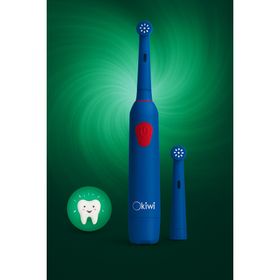 Kiwi KTB-6019 Döner Başlıklı Plak Giderici Pilli Mavi Diş Fırçası