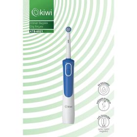 Kiwi KTB-6021 Döner Başlıklı Plak Giderici Pilli Beyaz Diş Fırçası