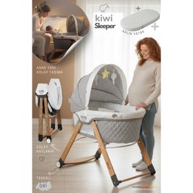 Kiwi KW-2001 Vizon Sleeper Anne Yanı Reflü Ayarlı Park Beşik