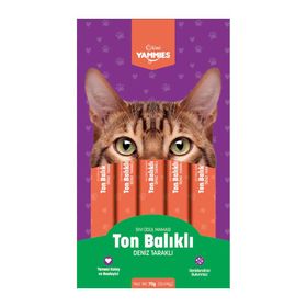 Kiwi Yammies Deniz Taraklı ve Ton Balıklı Sıvı 5'li Kedi Ödül Maması