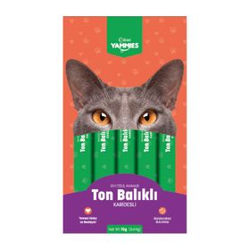Kiwi Yammies Deniz Taraklı ve Ton Balıklı Sıvı 5'li Kedi Ödül Maması