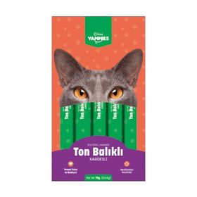 Kiwi Yammies Karidesli ve Ton Balıklı Sıvı 5'li Kedi Ödül Maması