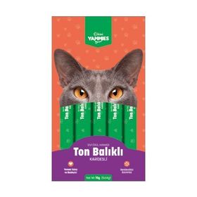 Kiwi Yammies Karidesli ve Ton Balıklı Sıvı 5'li Kedi Ödül Maması