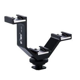 Kiwifotos VB-105 V-Bracket Üçlü Flaş Tutucu