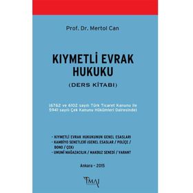 KIYMETLİ EVRAK HUKUKU (DERS KİTABI) - MERTOL CAN