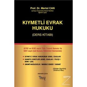 KIYMETLİ EVRAK HUKUKU (DERS KİTABI) - MERTOL CAN