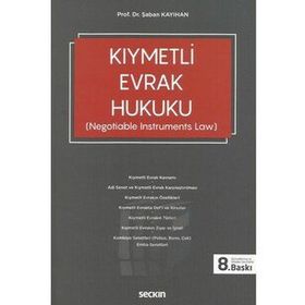 Kıymetli Evrak Hukuku - Seçkin Yayıncılık