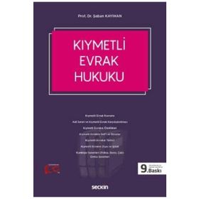 Kıymetli Evrak Hukuku - Seçkin Yayıncılık