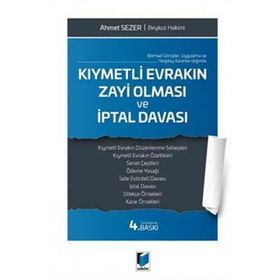 KIYMETLI EVRAKIN ZAYI OLMASI İPTAL DAVASI - AHMET SEZER