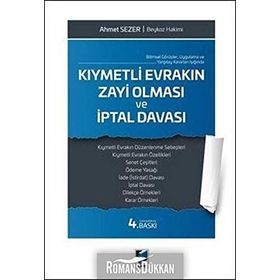 KIYMETLI EVRAKIN ZAYI OLMASI İPTAL DAVASI - AHMET SEZER
