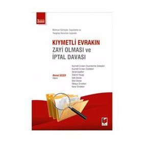 KIYMETLI EVRAKIN ZAYI OLMASI İPTAL DAVASI - AHMET SEZER