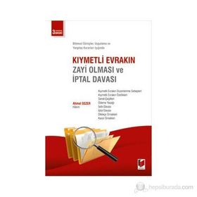 KIYMETLI EVRAKIN ZAYI OLMASI İPTAL DAVASI - AHMET SEZER