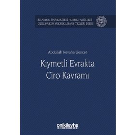 Kıymetli Evrakta Ciro Kavramı - Abdullah Revaha Gencer