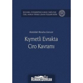 Kıymetli Evrakta Ciro Kavramı - Abdullah Revaha Gencer