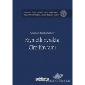 Kıymetli Evrakta Ciro Kavramı - Abdullah Revaha Gencer