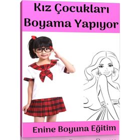 Kız Çocukları Boyama Enine Boyuna Eğitim