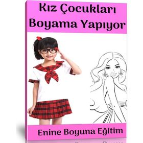 Kız Çocukları Boyama Enine Boyuna Eğitim