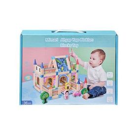 Kızılkaya Oyuncak KZL-2102102 128 Parça Ahşap Mimari Yapı Blokları