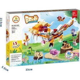 Kızılkaya Oyuncak KZL-SM198C Hayvanlar 232 Parça Lego
