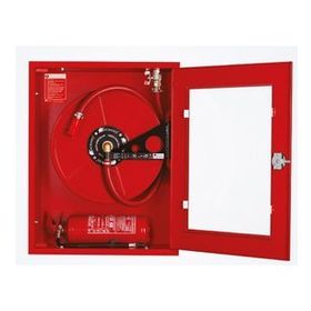 KKD AVM Tse'li Sıva Altı Alperen Standart 2 Dik Kapaklı Cam Kapak 20 mt Hortumlu 0.90 mm Yangın Dolabı