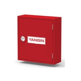 KKD AVM Tse'li Sıva Üstü Alperen Standart 1 Tek Kapaklı Saç Kapak 30 mt Hortumlu 0.90 mm Yangın Dolabı