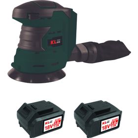 Kl Pro KLEZ18-50 18 V 5.0 Ah 125 mm Çift Akülü Şarjlı Eksantrik Zımpara
