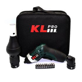 KL PRO KLNM3413 3.6 Volt - 1.3Ah Li-ion Şarjlı Tornavida ve Köşe Adaptörü ve Barbekü