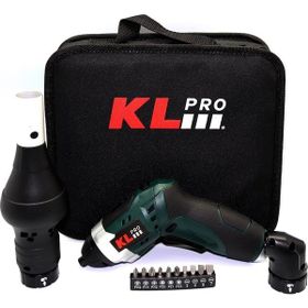 KL PRO KLNM3413 3.6 Volt - 1.3Ah Li-ion Şarjlı Tornavida ve Köşe Adaptörü ve Barbekü