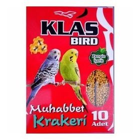 Klas Bird 10'lu Muhabbet Kuşu Krakeri