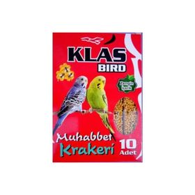 Klas Bird 10'lu Muhabbet Kuşu Krakeri
