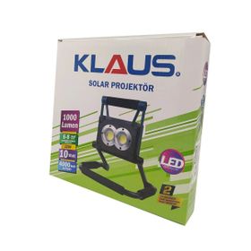 Klaus 10 Watt 4000 mAh 1000 Lm Güneş Panelli Projektör