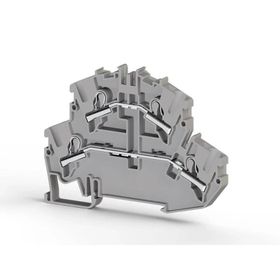 Klemsan 307579 4 mm Gri 1 Giriş 1 Çıkış İki Katlı Klemens