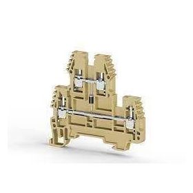 Klemsan 317100 2.5 mm Bej İki Katlı 1 Giriş 1 Çıkış Klemens
